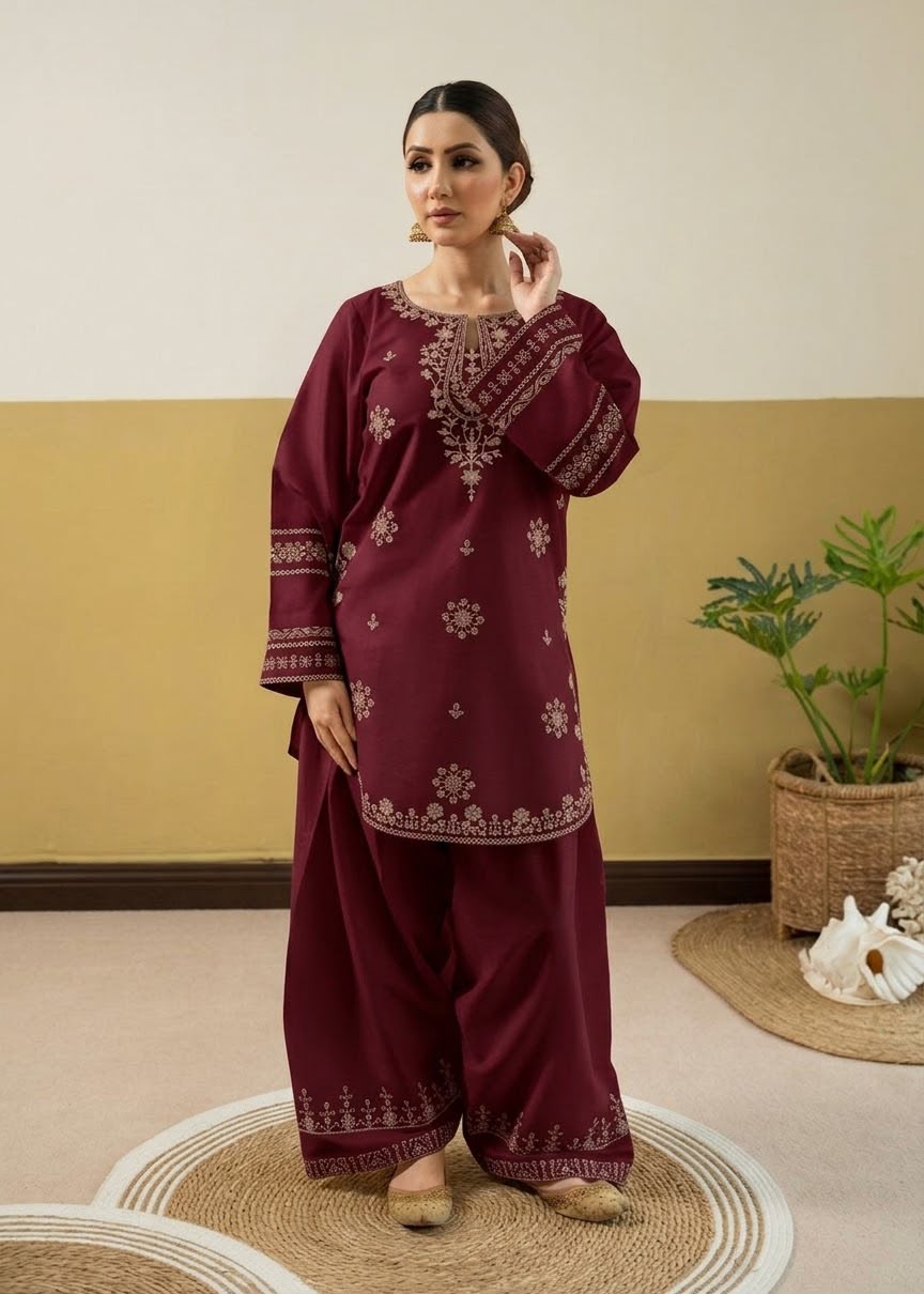 URGE 2PC DHANAK EMBROIDERY SC 03
