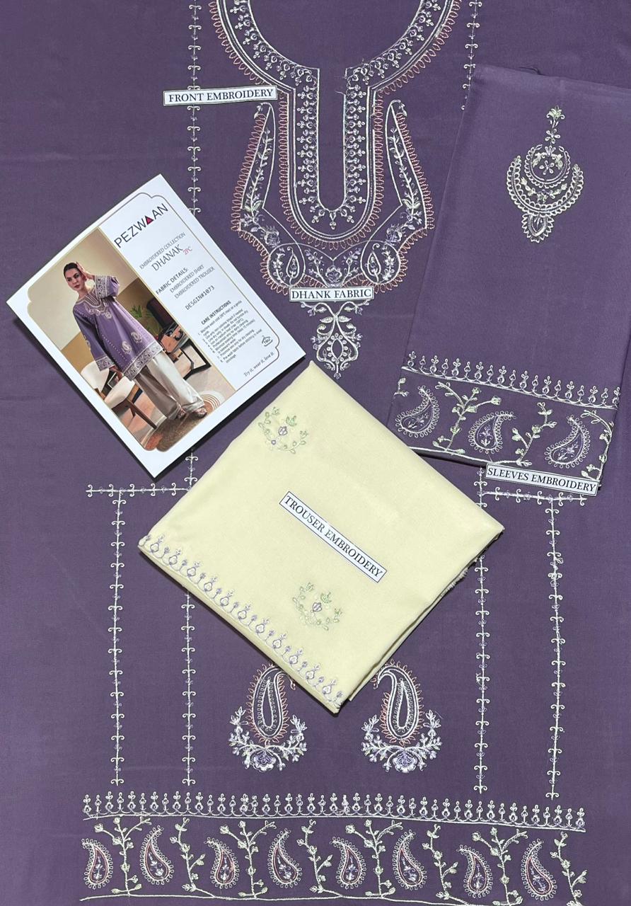 PEZWAAN 2PC DHANAK EMBROIDERY SC 13