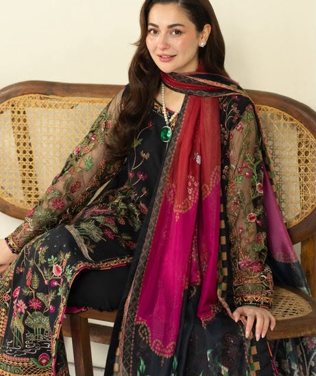MARYUM N MARIA 3PC DHANAK PREMIUM EMBROIDERY SC 30
