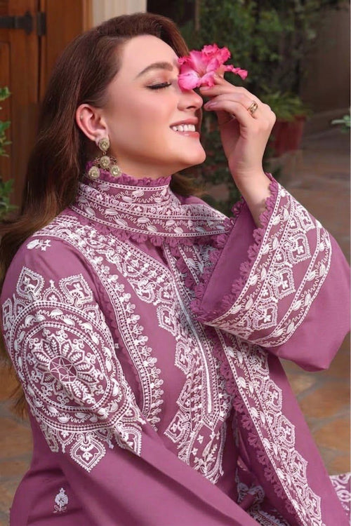 ANEELAS 3PC DHANAK EMBROIDERY SC 23