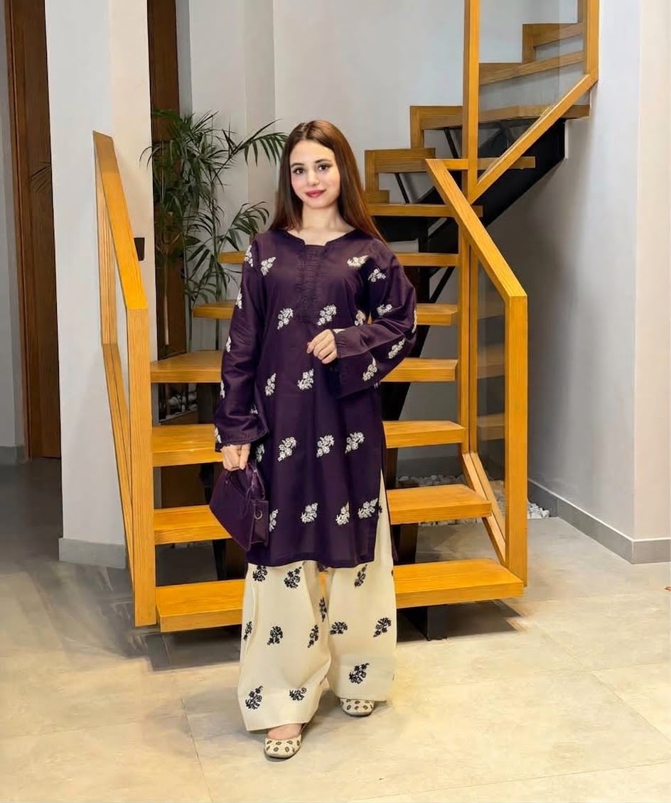 PEZWAAN 2PC DHANAK EMBROIDERY SC 06