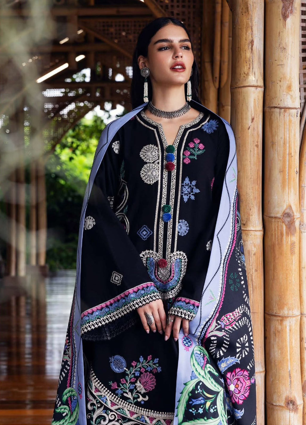 MUSHQ 3PC DHANAK PREMIUM EMBROIDERY SC 27