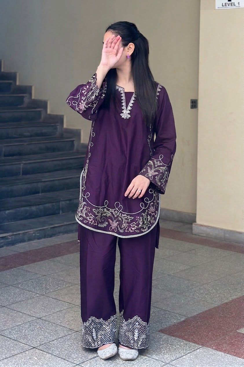 PEZWAAN 2PC DHANAK EMBROIDERY SC 22