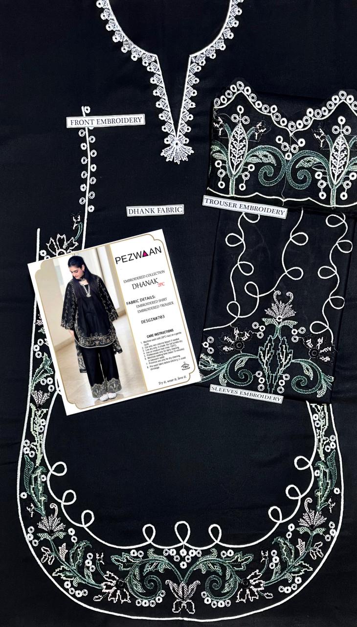 PEZWAAN 2PC DHANAK EMBROIDERY SC 20