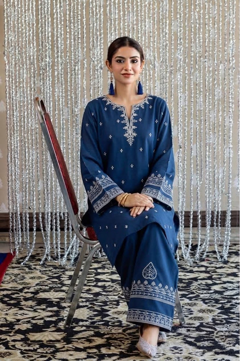 URGE 2PC DHANAK EMBROIDERY SC 08
