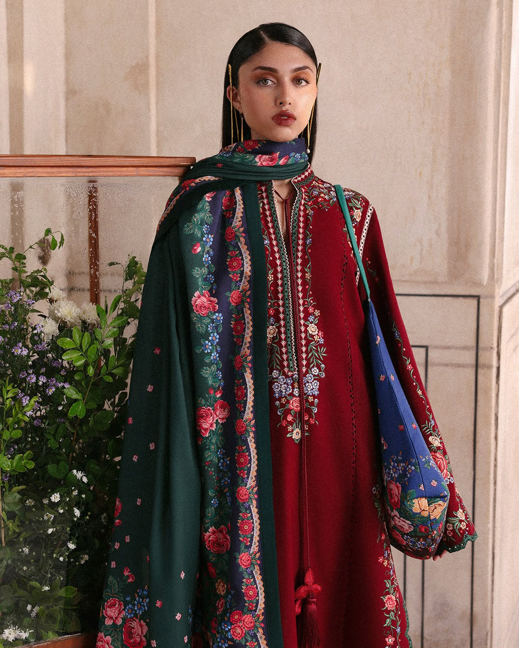 JUGNU 3PC DHANAK PREMIUM EMBROIDERY SC 26