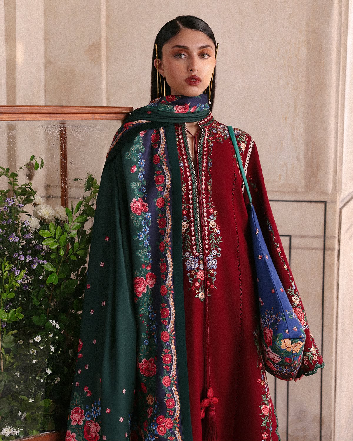 JUGNU 3PC DHANAK PREMIUM EMBROIDERY SC 26