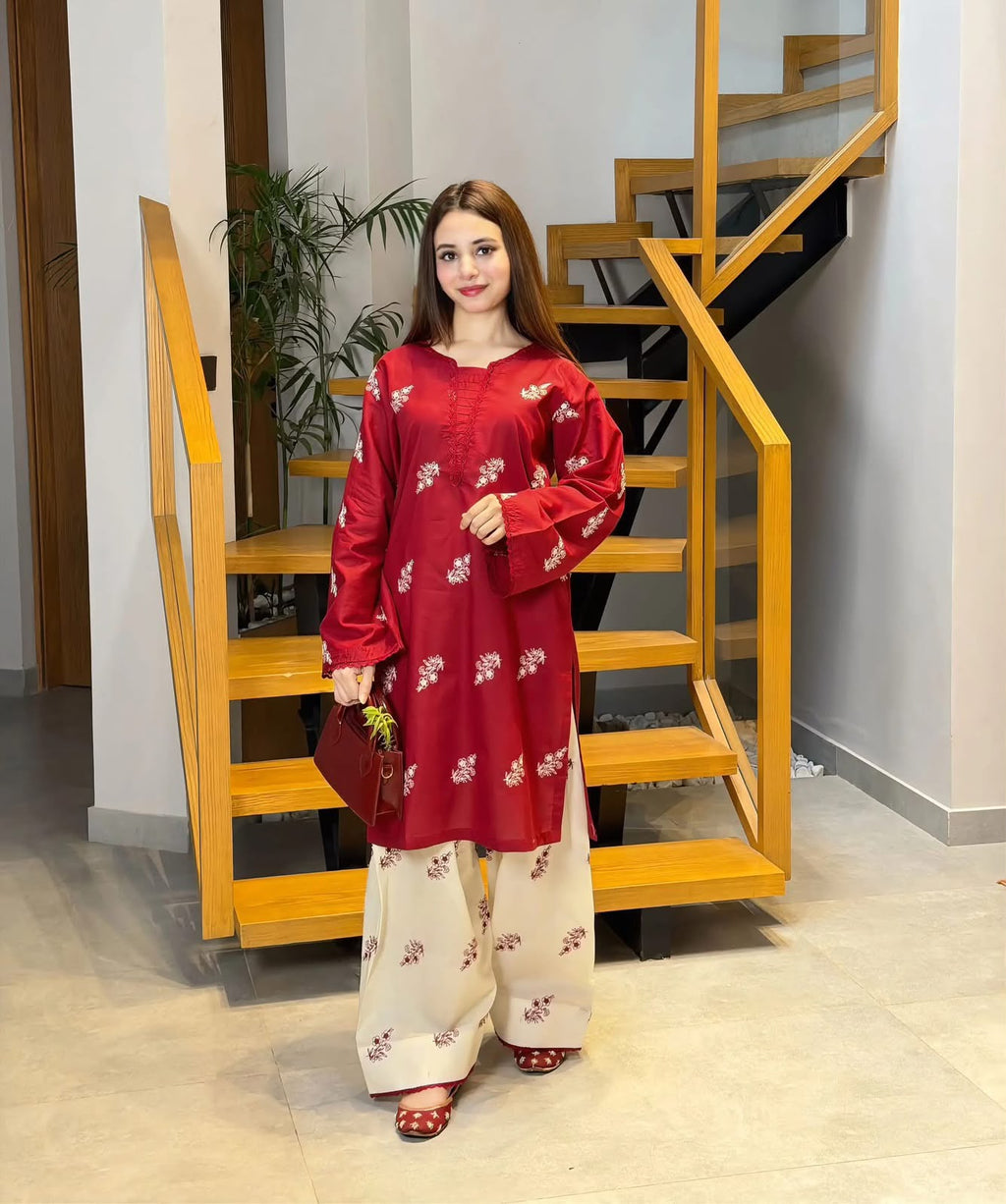 PEZWAAN 2PC DHANAK EMBROIDERY SC 05