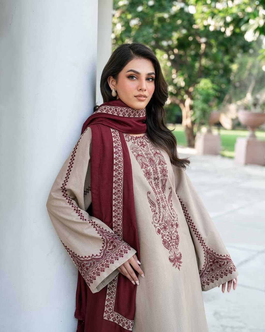 BAREEZE 3PC DHANAK EMBROIDERY SC 10
