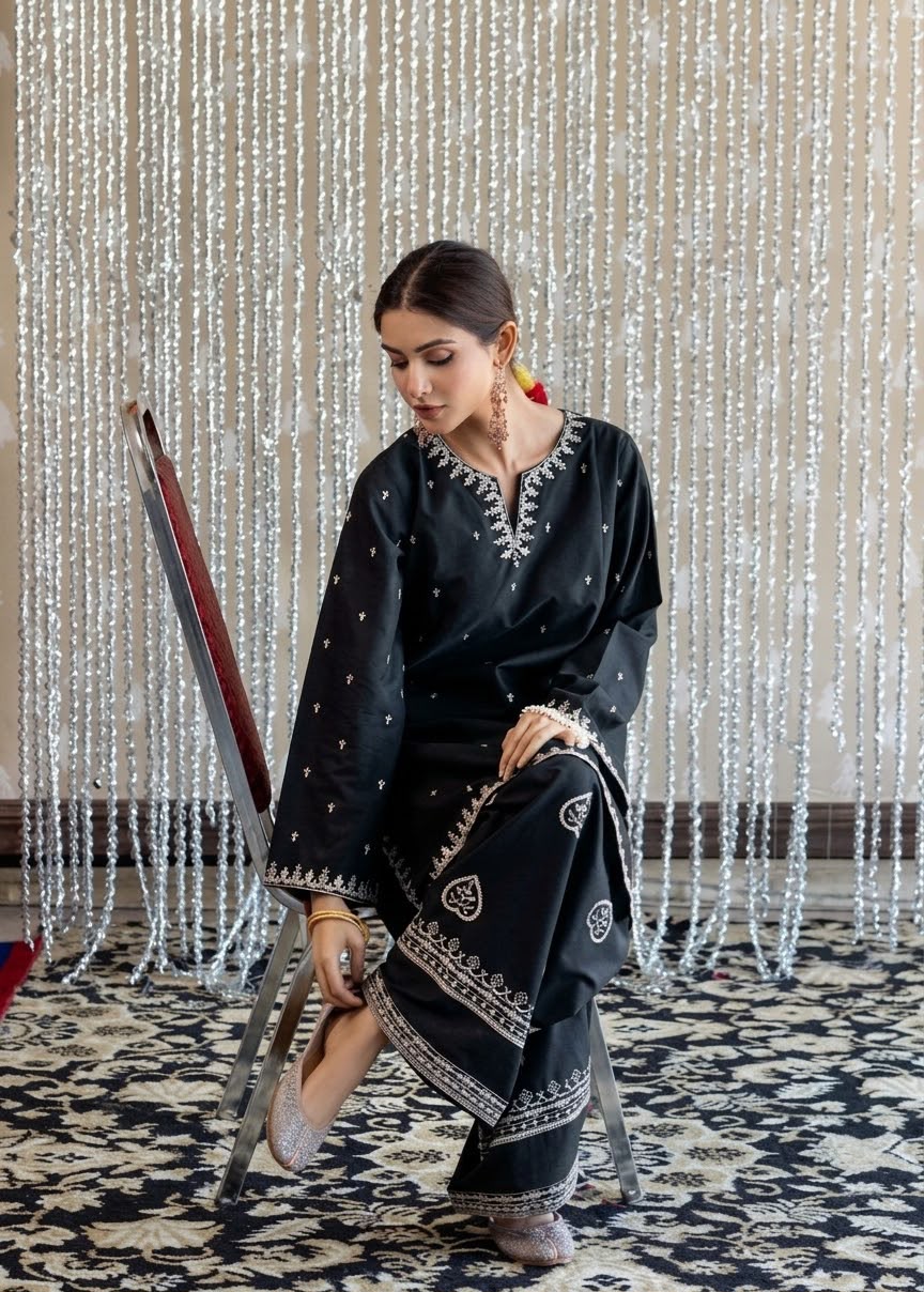 URGE 2PC DHANAK EMBROIDERY SC 09
