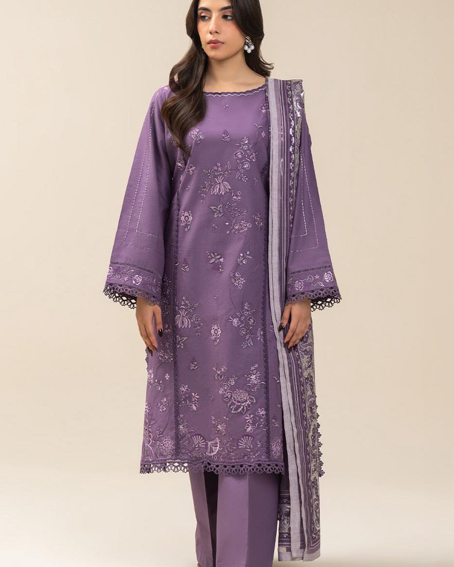BEECHTREE 3PC DHANAK EMBROIDERY SC 09