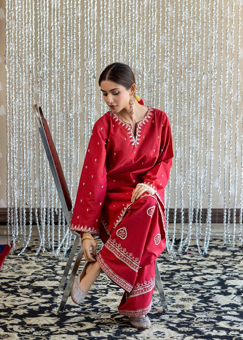 URGE 2PC DHANAK EMBROIDERY SC 10