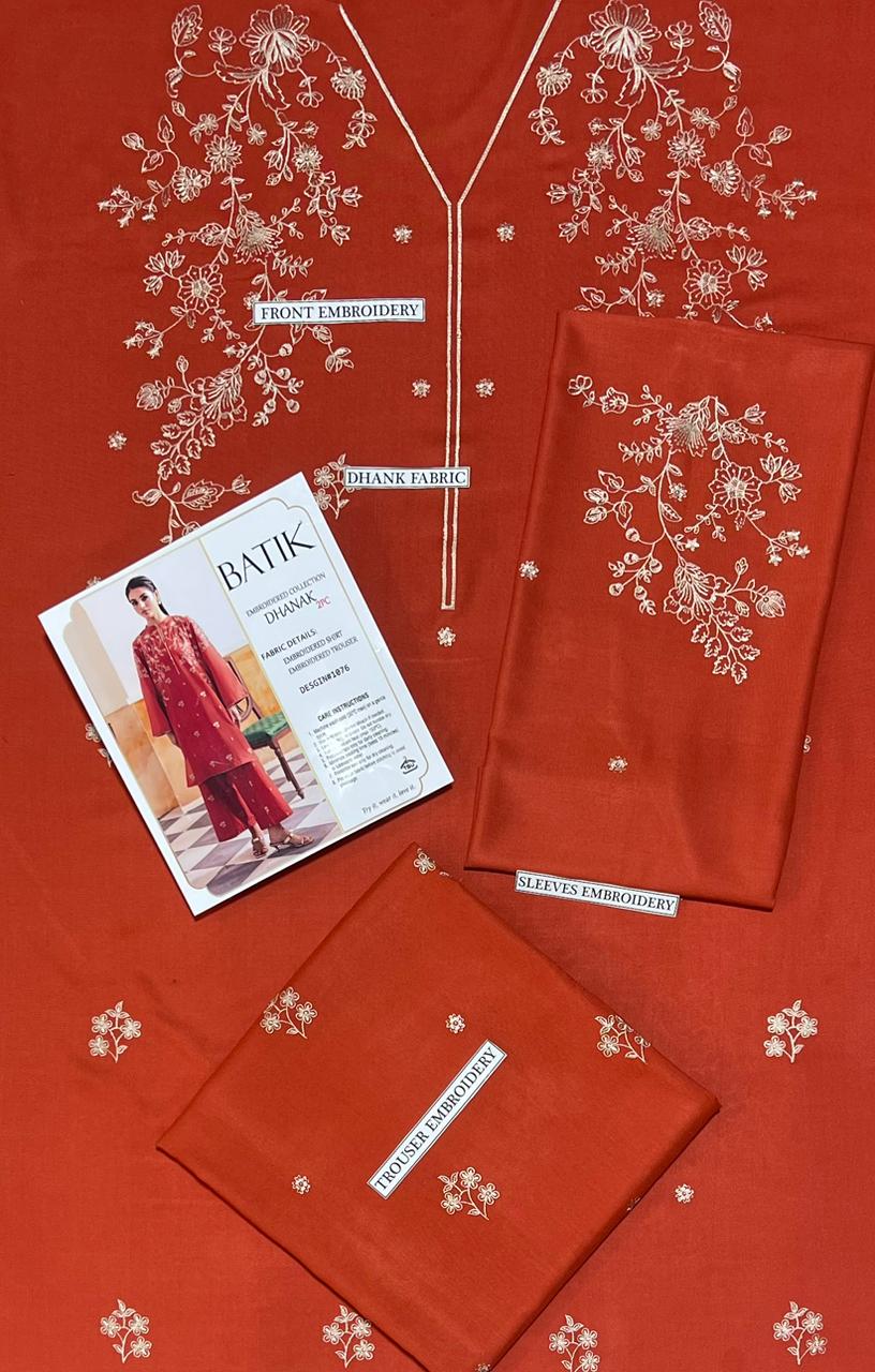BATIK 2PC DHANAK EMBROIDERY SC 15