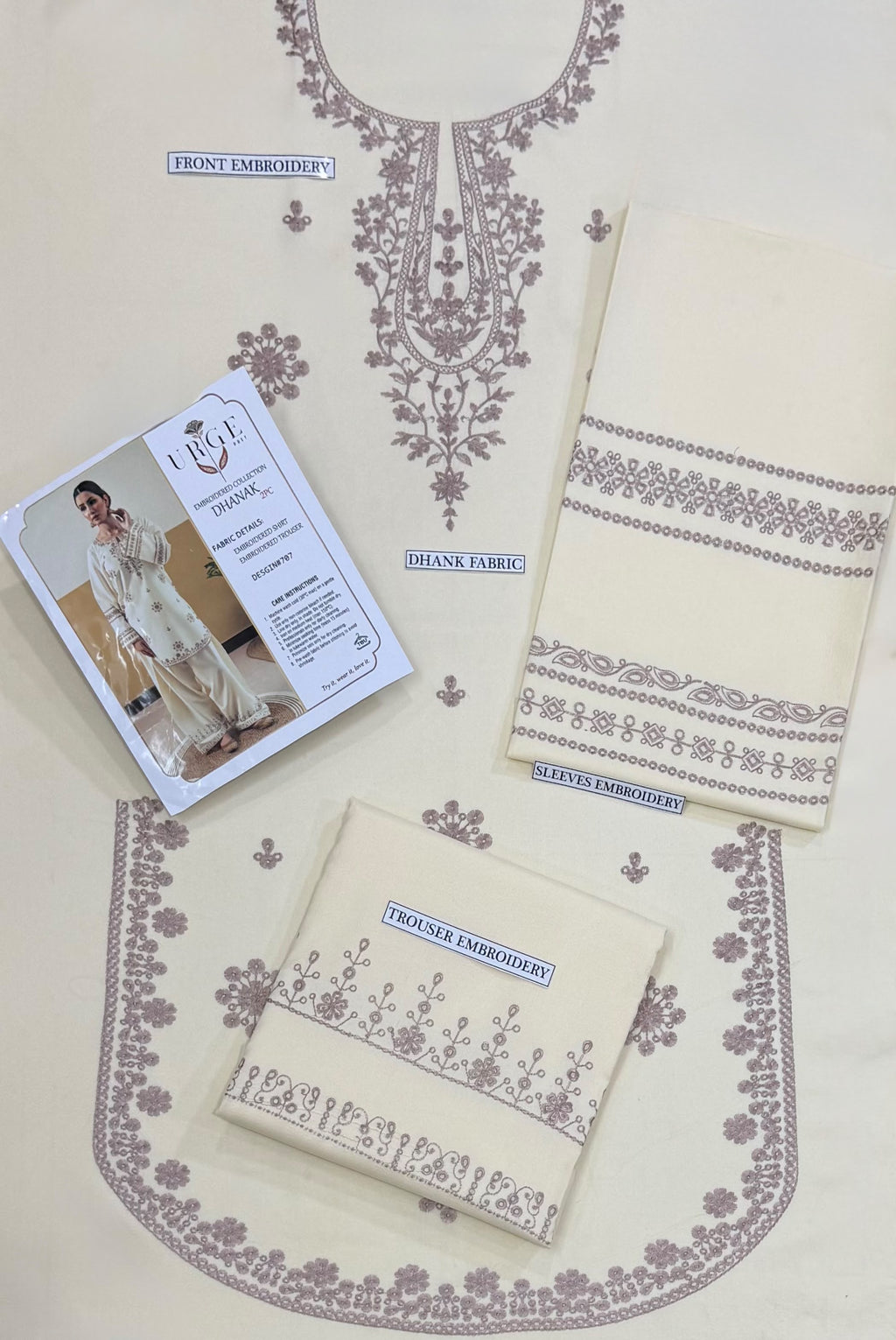 URGE 2PC DHANAK EMBROIDERY SC 02
