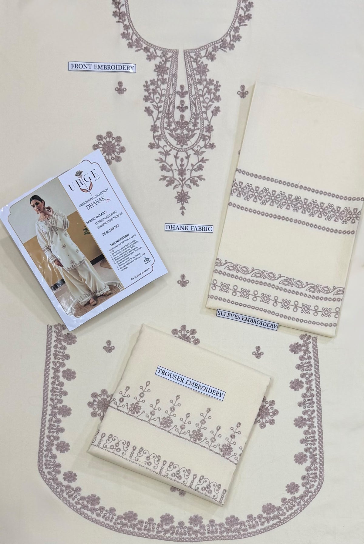 URGE 2PC DHANAK EMBROIDERY SC 02