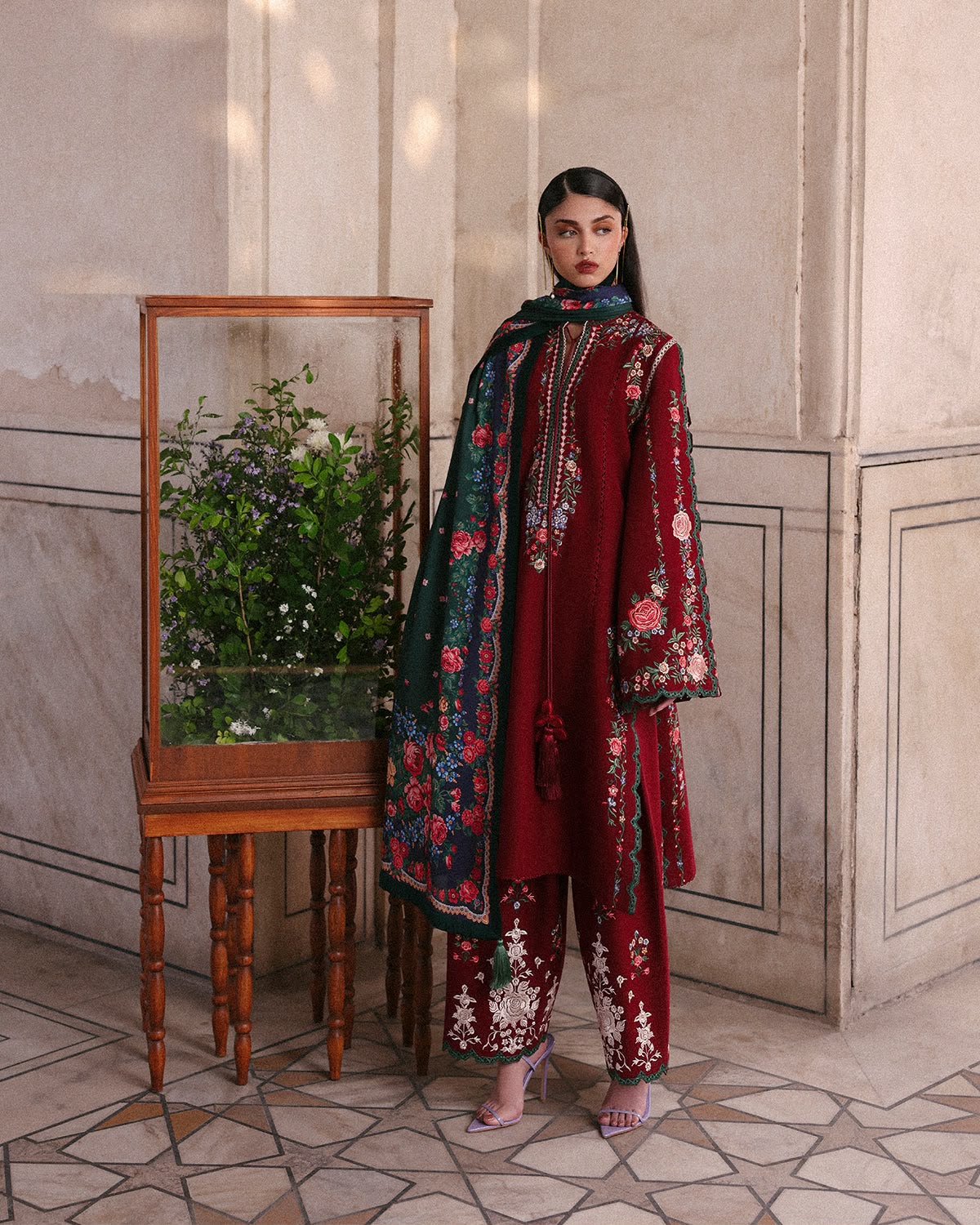 JUGNU 3PC DHANAK PREMIUM EMBROIDERY SC 26
