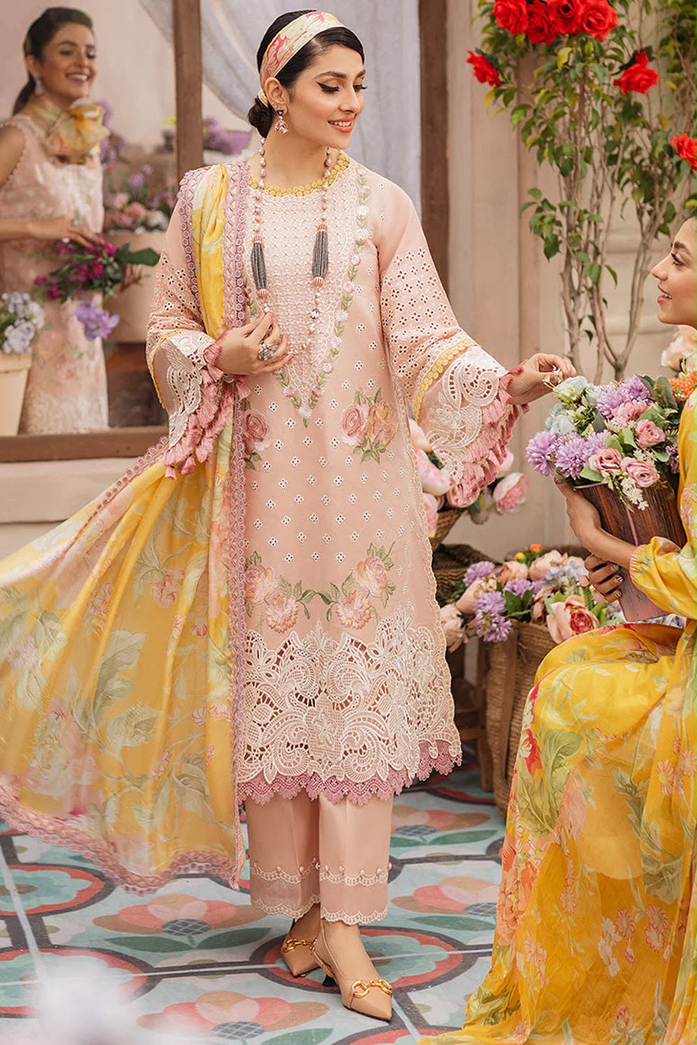 MUSHQ 3PC DHANAK EMBROIDERY SC36