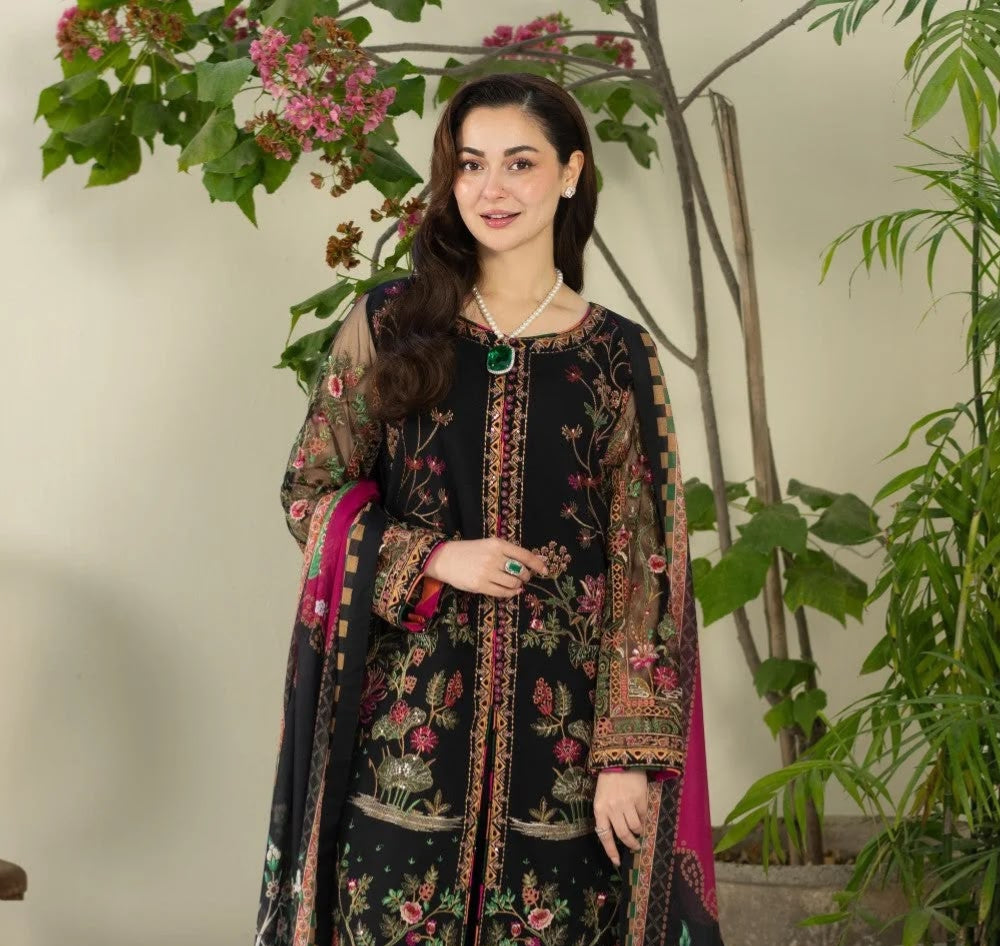 MARYUM N MARIA 3PC DHANAK PREMIUM EMBROIDERY SC 30