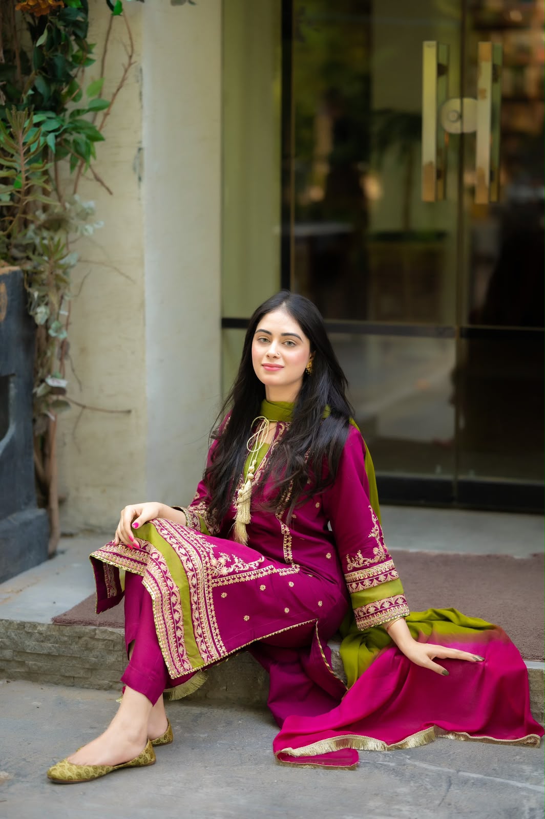 OMAL 3PC DHANAK EMBROIDERY SC 28