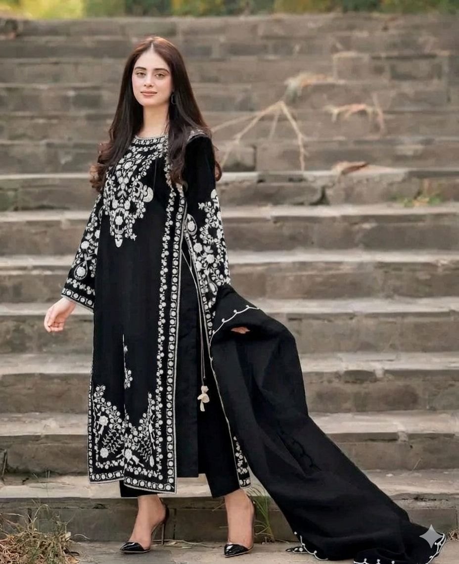 ASIM JOFA 3PC DHANAK EMBROIDERY SC 07
