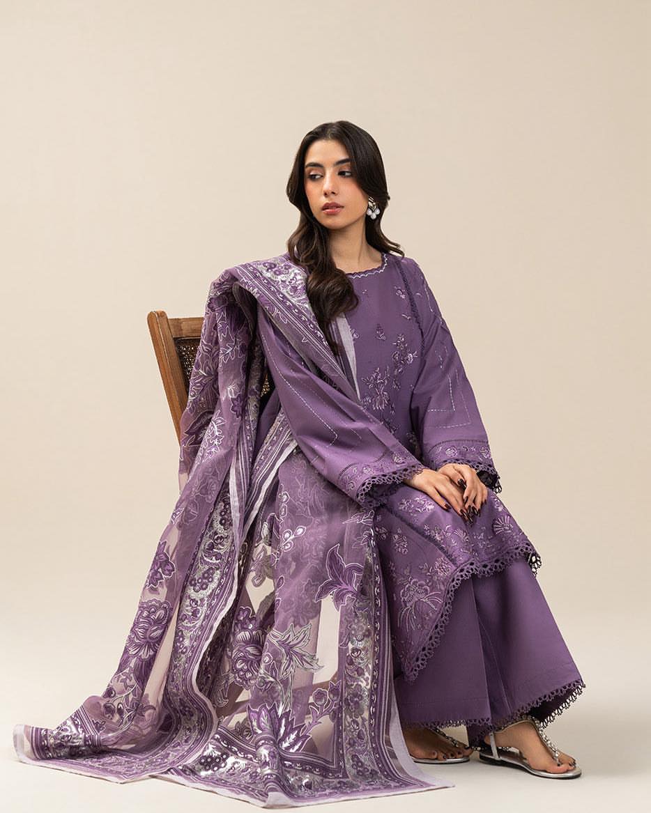 BEECHTREE 3PC DHANAK EMBROIDERY SC 09