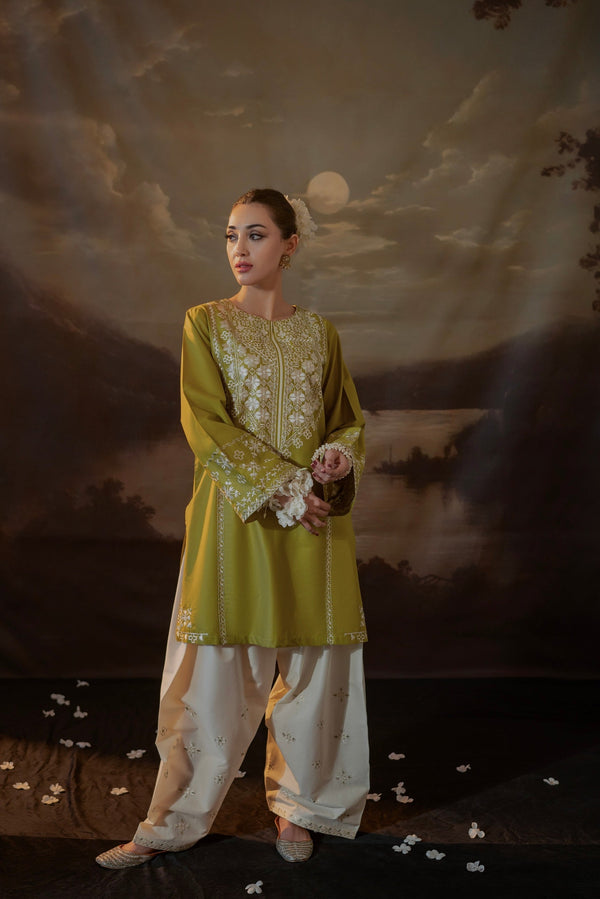 LAAM 2PC DHANAK EMBROIDERY SC 14