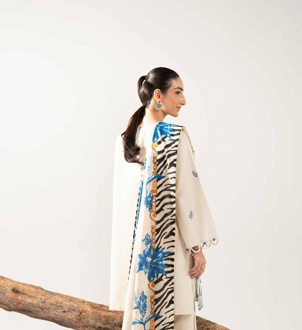 NISHAT 3PC DHANAK EMBROIDERY SC 32