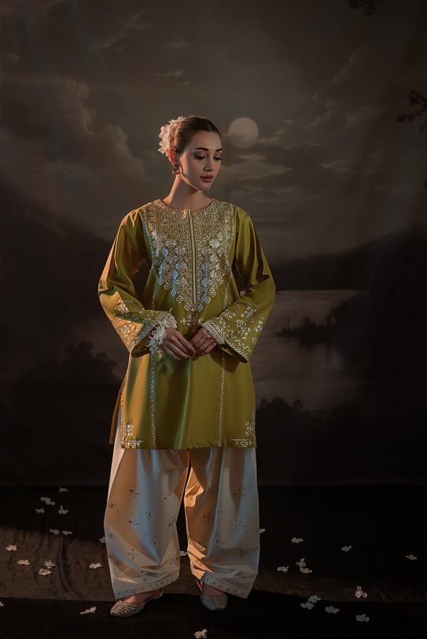 LAAM 2PC DHANAK EMBROIDERY SC 14