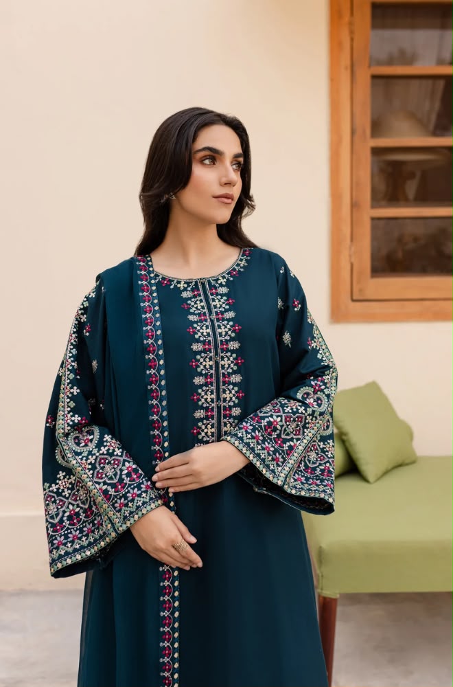 AISLING 3PC DHANAK EMBROIDERY SC 18
