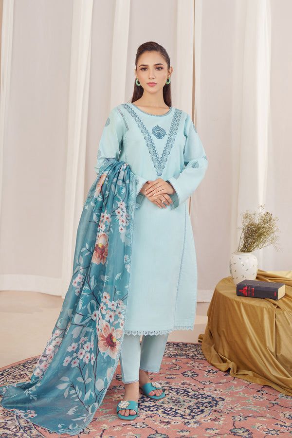 ZIVA 3PC DHANAK EMBROIDERY SC 31