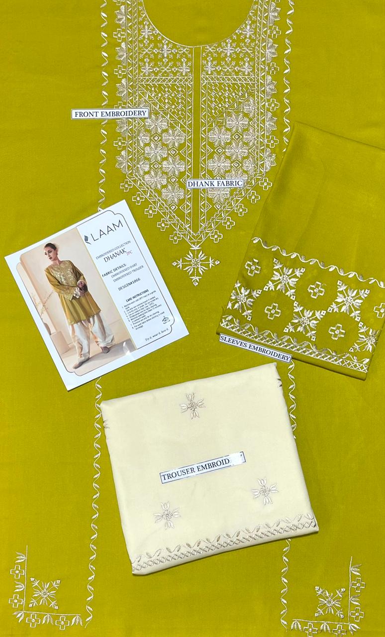 LAAM 2PC DHANAK EMBROIDERY SC 14
