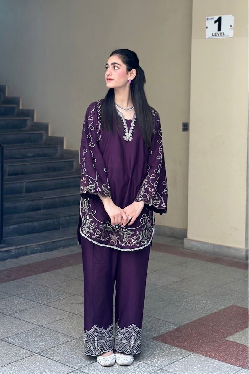 PEZWAAN 2PC DHANAK EMBROIDERY SC 22