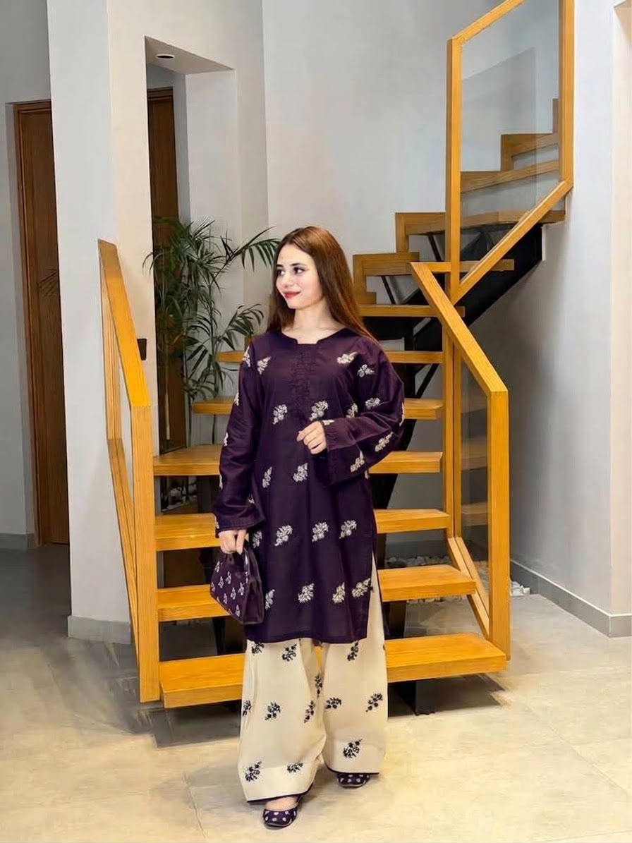 PEZWAAN 2PC DHANAK EMBROIDERY SC 06