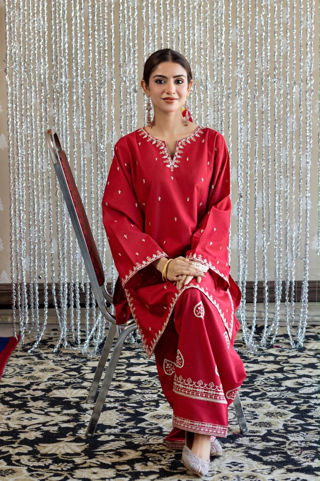 URGE 2PC DHANAK EMBROIDERY SC 10