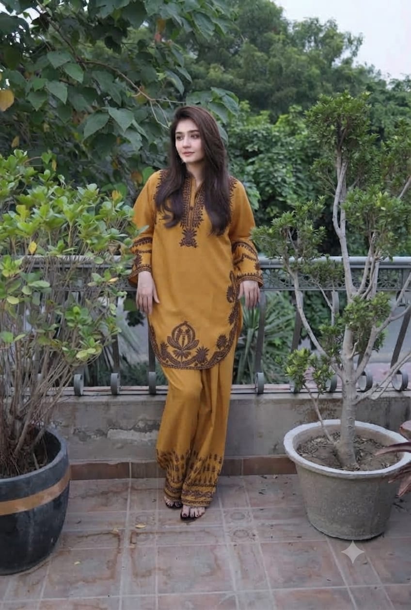 URGE 2PC DHANAK EMBROIDERY SC 11
